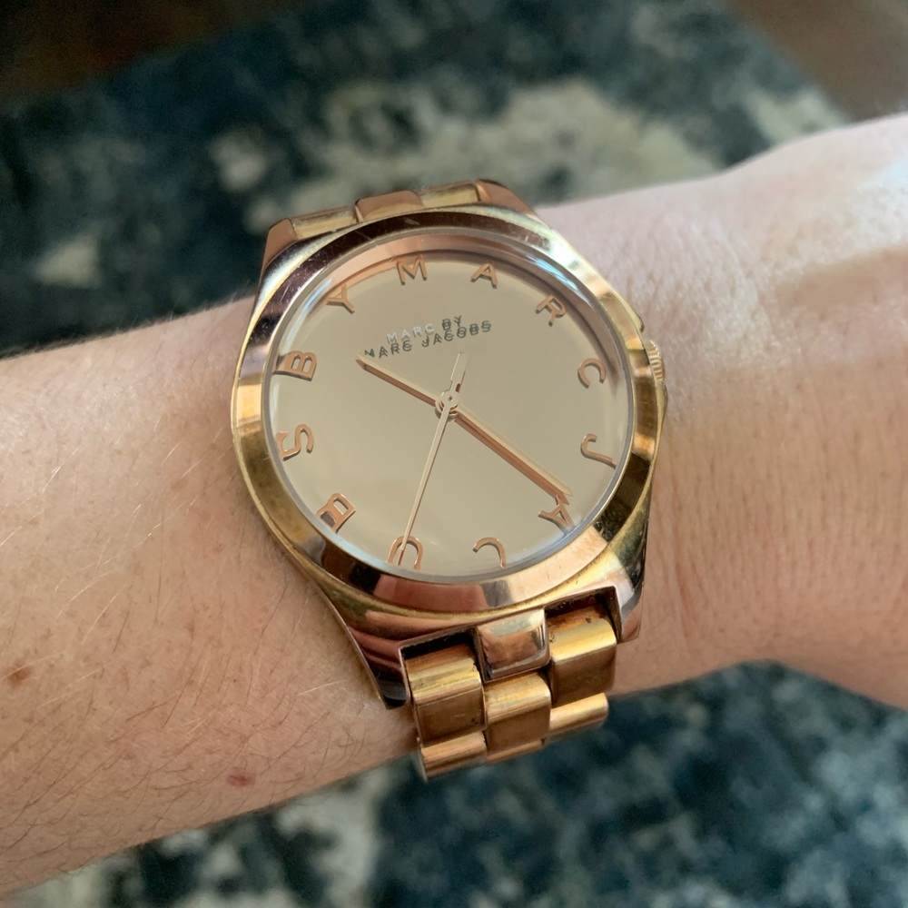 Marc by Marc Jacobs gold watch